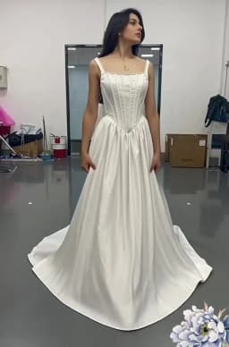 LORIE A-line Spaghetti Strap Wedding Dress Backless Big Beautiful Bow Bridal Gowns Elegant Princess Wedding Gown Customized 2025