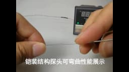 Armoured Thermocouple K Type Bendable Sensor Wire 1mm//2mm/3mm-8mm Dia 100/200/300mm WRNK-191 0-1100 Degree Temperature Sensor
