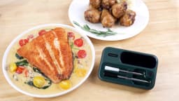Smart Beef Meat Thermometer Wireless Bluetooth BBQ Thermometer with Long&Short Probes Precision Food Temp Gauge for Cooking