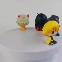 4PCS/Set Anime Demon Slayer Nezuko Tanjirou Zenitsu Inosuke Mini Figurine Kawaii Action Figure PVC Model Collectible Doll Toys