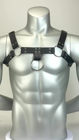 Men's PU Leather Harness Belt Gothic Punk Chest Strap Adjustable Exotic Belt Fashionable Men's Accessories