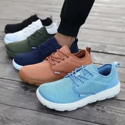 Wide Toe Women Platform Shoe Breathable Knitted Mesh Comfortable Barefoot Casual Versatile Soft Sole Wide Shoes Walking Sneakers