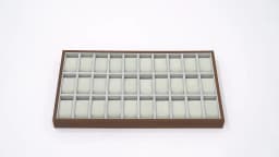 30 Compartments Watch Box, Display Case Organizer, Jewelry Storage Case, for Necklaces, Earrings, Rings