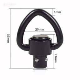 2PCS Rifle Push Button QD Release Sling Swivel Mount Ring with a Sling Swivel Mount Rifle Hunting Accessories