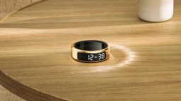 2025 COLMI R12 Smart Ring with Display Screen and Touch, Wireless Charging, Health Manager, 5 ATM Waterproof For Men Women