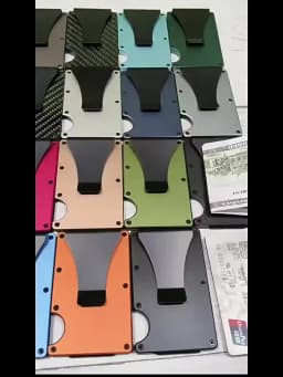 Aluminum Alloy Card Holder Ultra Thin RFID Blocking Metal Wallet Anti Theft Credit Card Clip Portable Business Storage Case