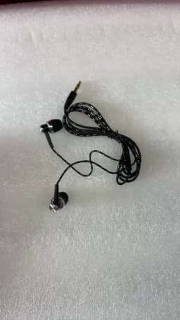 1pc Wired Earphone Stereo Guitar In-Ear 3.5mm Nylon Weave Cable Earphone Headset For Laptop Smartphone Tablets Headphone