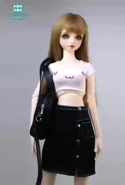 BJD Doll Clothes for 28-60CM 1/3 1/4 1/6 SD DD YOSD Toys Ball Jointed Fashion T-Shirt Doll Accessories Girl Gift