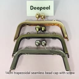 1/2/5Pcs Deepeel 14cm Smooth Metal Bag Handle Frame for Women Handbag Kiss Clasp Bracket DIY Hardware Purse Accessories