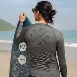 Nu-June Men's Rash Guards Surfing Diving Suit Long Sleeve UPF50 Swimwear Swimsuit Men Rashguard Surf Shirts Compression Pant Set