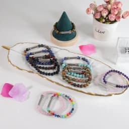 Natural Stone Couples Bracelet Secret Message Tube Notes Can Be Placed Friendship Bracelets For Women Men Charming Jewelry