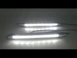 3 Color LED Fog Lamp For Renault Koleos Facelift Mdoel 2011 2012 2013 2014 DRL Daytime Running Light With Yellow Turn Signal