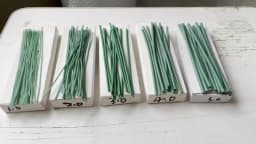 1 Box Wax Line for Ring Modeling Green Blue Jewelry Casting Tools Diameter 0.8/1.0/1.5/2.0/3.0/3.5/4.0/4.5/5.0/6.0mm