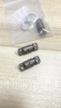 Titanium Alloy Knurling Keychain Quick Dismantling 360 Degree Rotation Portable Firmness Corrosion Resistance Outdoor EDC Tool