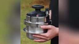 1.2L Pressure Cooking Pot Mini Pressure Cooker 304 Stainless Steel Portable Rice Cooker Outdoor Camping Pressure Cooker Cookware