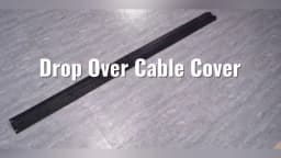 SucceBuy Drop Over Cable Cover Ramp 2,000 lbs/axle Load Capacity Heavy Duty TPR Cable Hose Protector Ramp for Indoor Outdoor Use