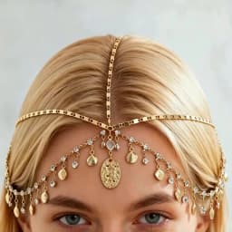 Bohemia Headband Shell Tassel Crystal Hair Accessory Chain Jewelry Women Girls Metal Head Chain Headpiece For Party Wedding