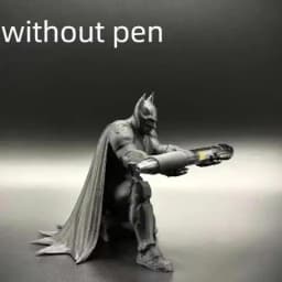 3d Printing Bat Pen Holder Handheld Personalized Stationery Storage Desktop Trendy Play Decoration Office Learning Fun Ornament