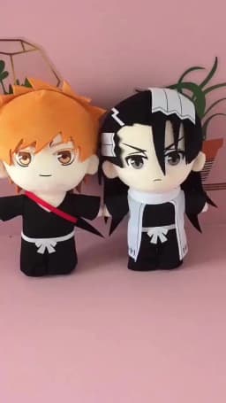 20cm Bleach Plush Grimmjow Abarai Renji Aizen Sousuke Ichimaru Gin Ulquiorra Cifer Stuffed Kawaii Doll Birthday Gift