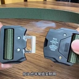 Automatic Buckle Tactical Belts Men's Woven Nylon Military Belt Durable Black Outdoor Army Hunting Golf Waist Belt