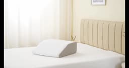 Leg Pillow, 8inch Leg Elevating Pillow for Legs,Rest, Sleeping,Leg Wedge Pillow for Side Sleeping, Memory Foam Leg Wedge Pillow