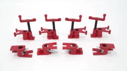 4PCS Wood Gluing Pipe Clamp Set 3/4" Woodworking Pipes Clamp Gluing & Drilling Tool