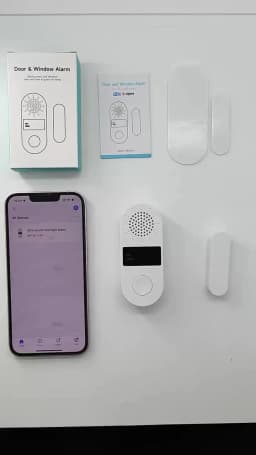 Tuya WiFi/Zigbee Door Window Sensor 130DB Sound Light Alarm Wireless Door Detector SmartLife APP Remote Control for Google Home