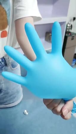 10-100PCS Blue Nitrile Gloves Disposable Cleaning Gloves for Kitchen Dishwashing Waterproof Latex Free Powder Free Work Glove