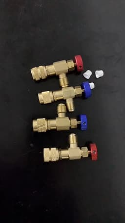 R410 - R22 Refrigeration Tool Air conditioning Safety Valve Adapter Fitting Refrigeration Charging Copper Adapter Tools For R410