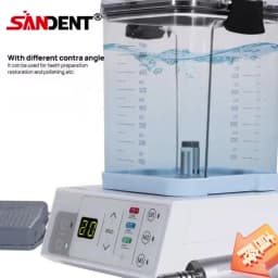 SANDENT Dental LED Brushless Electric Micro Motor 40K RPM E-Type Vector Control System with Water Tank For Practice Surgical