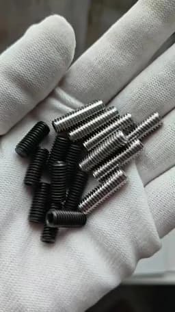 5-50pcs M2 M2.5 M3 M4 M5 DIN913 304 Stainless Steel Allen Head Hex Hexagon Socket Flat Point Set Screw End Grub Headless Bolt