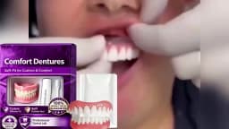 Adult Full Set Silicone Dentures Natural Upper Lower False Teeth Soft Comfort Fit Instant Smile Oral Cosmetic Accessories 2026