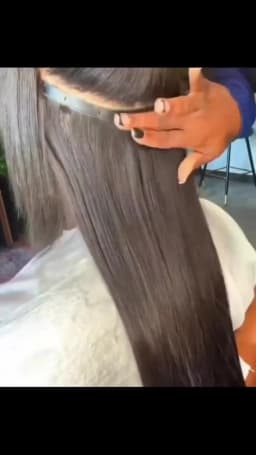 Straight Clip Ins Extensions 100% Human Hair 200 Grams/7Pcs/Bundle #1B Natural Black Color 18-24 Inch Full PU Weft Clips Hair
