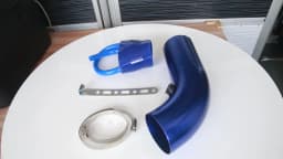 Universal Alumimum 3'' 75mm Car Cold Air Intake System Turbo Induction Pipe Tube Silver Black Red Color