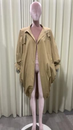 Lautaro Spring Autumn Oversized Long Bat Sleeved Cape-style Trench Coat for Women Loose Casual Chic Korean Fashion Overcoat 2025