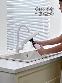 Multifunctional Electric Cordless Window Cleaner Machine White Cordless Rechargeable Automatic Portable Glass Cleaner Tools