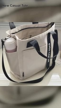 New Casual Tote Large Capacity Shoulder Bag Nylon Waterproof Canvas Handbag Simple Fashion Messenger Bags for Schoolgirl