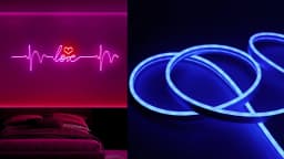 Aiopp Flexible RGB LED Neon Strip Light Indoor with APP & Remote,Timing Music Sync Waterproof Silicone Rope Lamp for Bedroom Garden Party Decor
