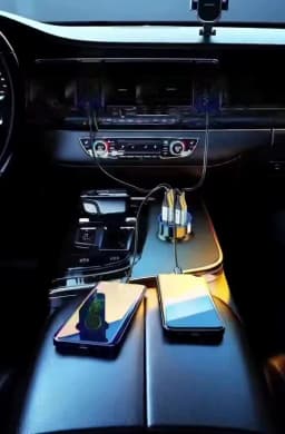 350W USB Car Charger PD QC3.0 USB C Car Phone Charger Type C Adapter for iPhone Samsung Huawei Xiaomi Quick Charge 