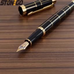 STONEGO Deluxe Metal Fountain Pen without Ink Refill Convertible Calligraphy Pen for Writing and Drawing