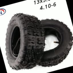 6 Inch Tires Front 4.10-6 Rear 13x5.00-6 Inner Tube Outer Tyre for 47cc 49cc Small ATV Go Kart Mini Quad Bike Snowmobile Parts
