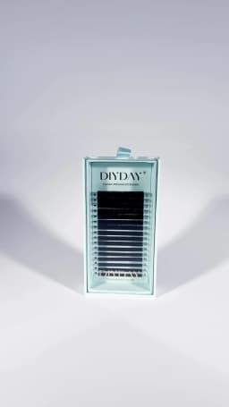 DIYDAY Individual Eyelash Extension Long Length Classic Lashes Extensions Trays Wholesale Matte Black Soft Mink Faux Eyelashes