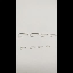 ICERIO 500/1000PCS Fly Tying Hook High Carbon Steel Nymph Dry Wet Fishing Fly Hook Down Eye 1X Long Shank Round Bend