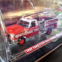 GreenLight 1/64 1987 F-350 mini pumper fire truck model Adult Gift Hobby & Toys static finished ornaments Collectibles