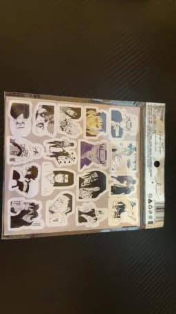 100Pcs Naruto Black & White Manga Style Sticker Set, Classic Anime Character Scene Decals for Laptop, Skateboard & DIY Decor
