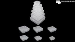 Transparent Plastic Storage Box Case 6Sizes Square Container Packaging for Crafts Beads Earring Jewelry Boxes Tools Organizer