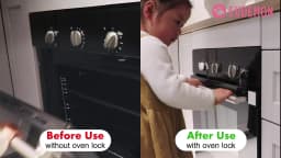 EUDEMON 1PC Kids Safety Oven Door Stopper Oven Door Lock with New Design for Baby Prevent Baby from Playing with Oven Doors
