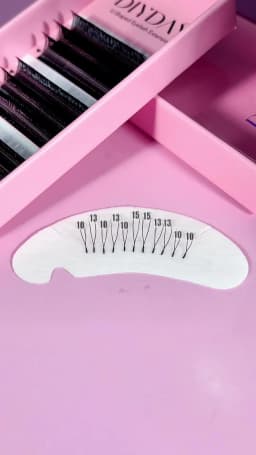 DIYDAY U-shaped Eyelash Extension Easy to Apply 3D Volume False Lashes Natural Wispy U YY Shape Faux Mink Eyelashes for Makeup