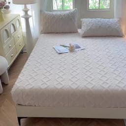1pc Winter Warm Bed Sheet with Elastic Band Single/Queen/King Mattress Cover Thick Coral Fleece Fluffy Fitted Bed Sheets for Bed