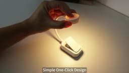 LED Clip On Book Light USB Charging Dimmable 3Color Mode LED Night Light Portable Reading Light for Bedroom Office Study Reading